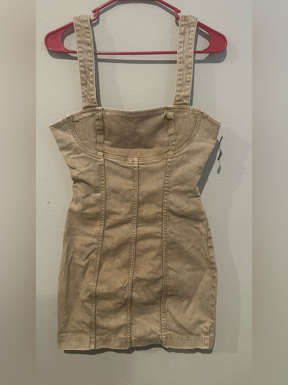 Forever 21 Tan Denim Mini Dress